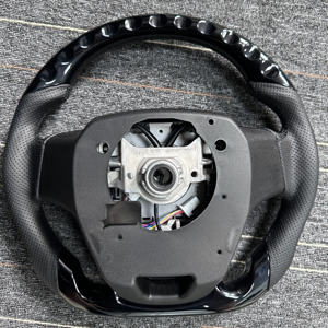 Volant multi-boutons en bois en cuir compatible avec <span class=keywords><strong>Toyota</strong></span> LC300 Hilux Land Cruiser <span class=keywords><strong>Gr</strong></span> camry <span class=keywords><strong>corolla</strong></span> LC300 - Product Image 4
