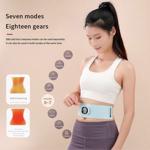 حزام تدفئة كهربائي لاسلكي للبطن مع وظيفة التدليك قابل لإعادة الشحن لتشكيل الجسم وتدريب الخصر - Product Image 3