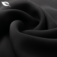 Tissu Abaya Coréen Noir Georgette Mousseline Noir 100% Polyester Tissu Nida Tissu pour Robe Femme