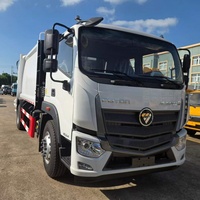 Camion Compacteur de Déchets Foton 4x2 de 14 Mètres Cubes, Chargeur Arrière de 12 Tonnes, Compresseur de Déchets pour le Transport des Déchets, Vente Directe Usine