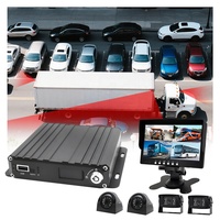 Système de surveillance des angles morts MDVR mobile 4 canaux, écran de voiture 7 pouces avec caméra d'aide à la marche arrière pour bus, caméra embarquée