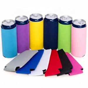 Wholesale Custom Portable Beer Bottle Foam <b>Slim</b> Can Cooler Sublimation Neoprene Blank <b>Slim</b> Can Sleeve With Logo - Product Image 1