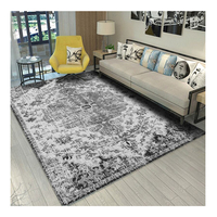 Cream 2 X 7 Distressed Vintage Boho Machine Made Persian Hallway Runner Area Rug Charcoal