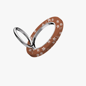 Di alta qualità del telefono magnetico aderenza supporto sfondo rosso motivo floreale con anello in metallo a 360 gradi di rotazione del telefono - Product Image 4