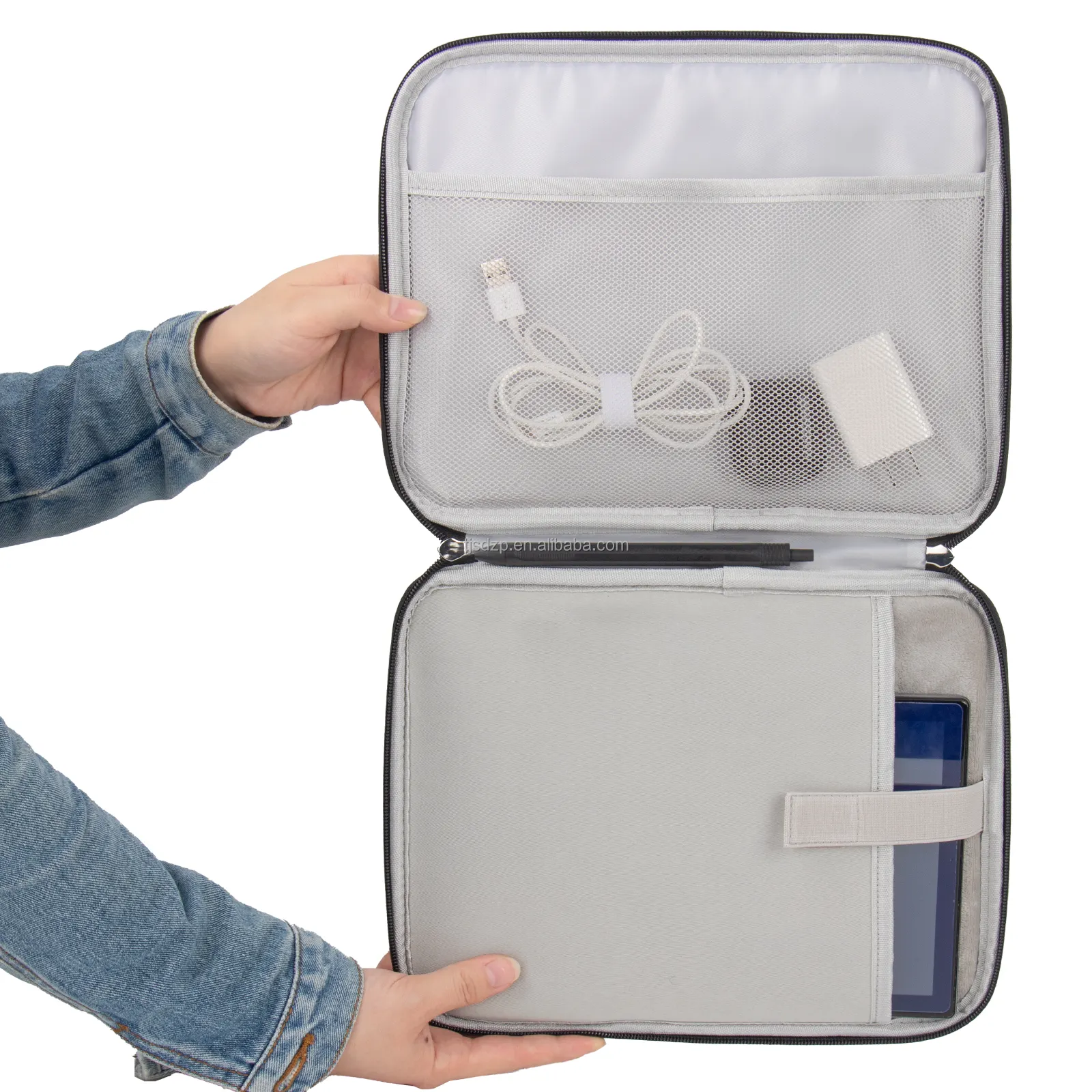 2024 Großhandel modische Laptop-Taschen wasserdichte Ipad-Tasche für 15,6 Zoll kleine und tragbare Laptop-Tasche für Schule und Geschäft