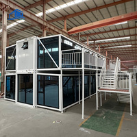 ShanHai Solar Power Maison conteneur modulaire préfabriquée en métal, extensible, à 2 étages, moderne, carrée et respirante