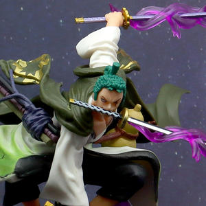 Figurines de dessin animé <span class=keywords><strong>Manga</strong></span> Toit Roronoa Zoro à trois couteaux Toit de campagne de 15cm Figurine de <span class=keywords><strong>manga</strong></span> Cadeau Artisanat en plastique Figurines d'anime - Product Image 3