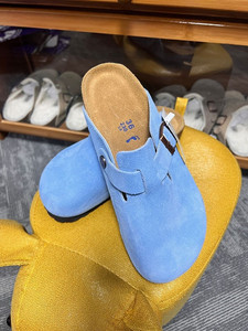 Mules et sabots compensés d'été pour femmes, confortables, en liège et cuir, à bout fermé, avec semelle intérieure en EVA, mode <span class=keywords><strong>hiver</strong></span> - Product Image 4