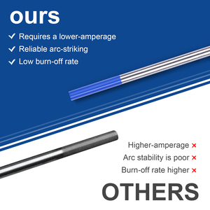 TRUSOXIN 10 piezas 2.0x175mm Sistema Panchromático Electrodo de Tungsteno Aguja de Tungsteno para Soldadura TIG 130-220A - Product Image 3