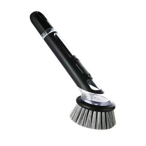 DS2897 Brosses à <span class=keywords><strong>vaisselle</strong></span> de cuisine avec poignée Distributeur de <span class=keywords><strong>liquide</strong></span> Nettoyant Pot Brosse à <span class=keywords><strong>vaisselle</strong></span> Brosse à <span class=keywords><strong>vaisselle</strong></span> avec distributeur de <span class=keywords><strong>savon</strong></span> - Product Image 1