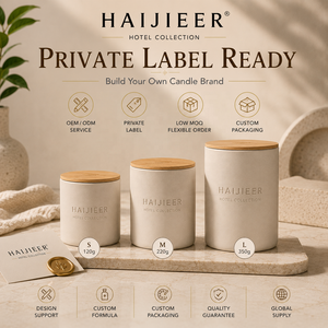 شموع معطرة مخصصة من شمع الصويا في كوب سيراميك مع غطاء خشبي، عطور منزلية، مجموعة هدايا للعلاج بالروائح، شموع معطرة - Product Image 2