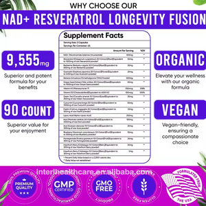 ASAP Private Label 18 en 1 NAD Resvératrol Berbérine Fisétine Quercétine Tout-en-un Capsules de Fusion Minérale - Product Image 5