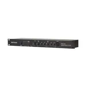 1U Rackmount MP3 BT5.0 Media Player Pre Amplifier Audio Processor for Pro Mixer Sound System PAS-1510