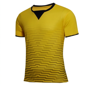 เสื้อฟุตบอลระบายอากาศได้ดีสำหรับทุกเพศเสื้อฟุตบอลดีไซน์ใหม่ - Product Image 1