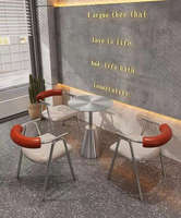 Banquette avec table intégrée pour café, ensemble de mobilier commercial pour restaurant, bistro, cafétéria