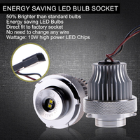 Phare LED sans erreur Canbus 6000K 12v Angel Eyes pour série 5 E60 E61 LCI 520 523 525 530 2003-2010