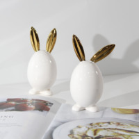 Articles de décoration intérieure en céramique mate écologique de luxe moderne, accessoires pour plantes faits à la main pour le salon, décoration intérieure de Pâques