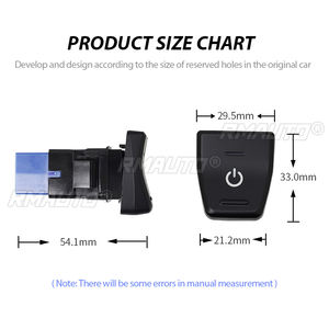Interrupteur de modification de véhicule pour Toyota RAV4 2019 2020 2021, interrupteur de mise à niveau à position creuse réservée, bouton de commande d'instrumentation automobile - Product Image 6