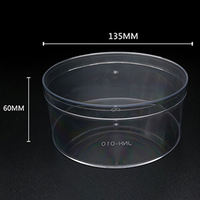 Boîtes en plastique recyclables pour biscuits avec logo personnalisé Unalilia, 800 ml, 28 oz, pot de stockage alimentaire transparent en PS avec couvercle, modèle QY-11