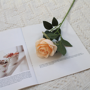 Simulation Single <b>Branch</b> Lover Rose European Style Retro Flower Arrangement Photography Props Home <b>Decoration</b> Wedding Tabletop - Product Image 6