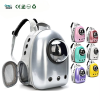 Mochila Transportadora de Mascotas Transparente Premium con Tela Transpirable para Perros y Gatos - Multiusos para Exteriores y Uso Diario