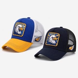 Custom High Quality 5 Panel Cotton Embroidery Logo Mesh Snap Back Baseball Cap Classic Plain Truck Gorras Men Sports Trucker Hat - Product Image 3