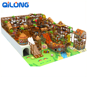 Barco Pirata tema niño niños pequeño patio interior con gran tobogán - Product Image 1