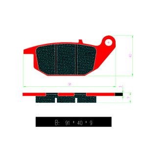 Plaquettes de frein de moto de vente directe d'usine plaquettes de friction de moto pour Honda CBR125R <span class=keywords><strong>CBR</strong></span> 150 R XL <span class=keywords><strong>125</strong></span> FA343 - Product Image 4