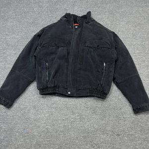 2025 Winter Men's Vintage Washed Cotton Fill Canvas Varsity Jacket Embroidery Cotton <b>Coat</b>,Suitable for Y2K Street Leisure - Product Image 1