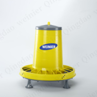 Mangeoire surélevée professionnelle pour volailles Weinier avec pieds détachables, abreuvoir automatique pour poulets 9L 12L 20L 22L pour usage commercial en ferme