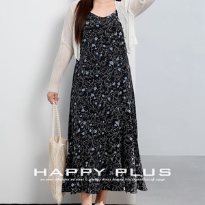 ชุดเดรสคอวีผู้หญิงบลูเบลล์ N8975 ลายพิมพ์ลายดอกไม้ ชุดเดรสแฟชั่นขนาดพลัสไซส์ที่หรูหรา - Product Image 4