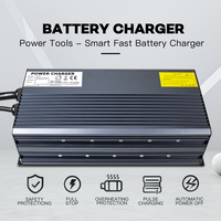 Chargeur de batterie 14,6 V 100 A 2000 W pour trottinette électrique, sortie DC, certifié CE ROHS FCC SAA, matériau ABS/PC ignifuge, garantie 1 an