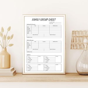 Tableaux d'arbre généalogique à remplir, feuilles vierges recto-verso pour groupes familiaux, fournitures d'organisation de la génalogie pour la <span class=keywords><strong>recherche</strong></span> sur l'histoire de l'ascendance - Product Image 6