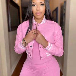 Chaqueta de bombardero suave personalizada para motocicleta 2025 al por mayor, abrigo corto con solapa, chaqueta de invierno para mujer - Product Image 4