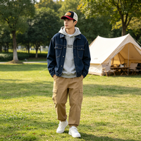 Casquette Trucker Unisexe en Coton 5 Panneaux de Haute Qualité, Broderie Personnalisée, Écusson Tissé, Visière Courbée, Maille, pour Baseball, Sports et Activités de Plein Air - Vente en Gros