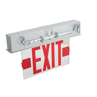 Panneau de signalisation LED encastré/en saillie à éclairage périphérique homologué NYC, lettres de 8 pouces, New York City, avec batterie de secours