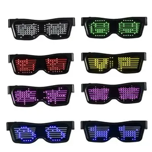 Display a LED lampeggiante personalizzato per feste occhiali intelligenti APP controllata programmabile LED Light Up occhiali da sole