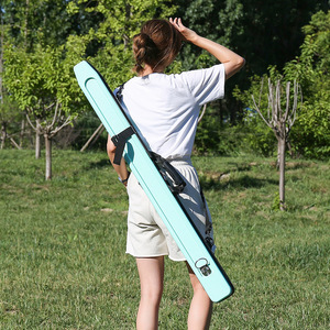 Bolsa para cañas de pescar de 125 cm, carcasa dura de PVC con correa para el hombro para pesca al aire libre, unisex - Product Image 1