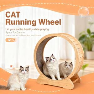 Treadmill kucing yang dapat disesuaikan bahan MDF bergelombang ramah lingkungan desain mewah Modern mainan gerakan interaktif hewan peliharaan - Product Image 4