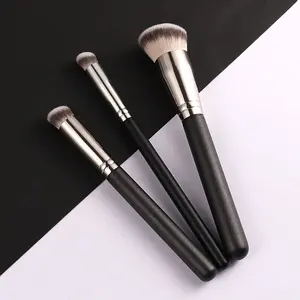 2023 Professional Popular Factory Outlet Rose Flower Leather High Quality Single Makeup Brush For Wholesales