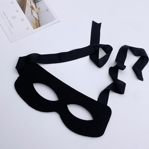 Maschera per Occhi <span class=keywords><strong>Zorro</strong></span> Mezza Faccia, Accessorio per Cosplay, Mascherata di Halloween, Performance Teatrale e Cinematografica - Product Image 3