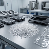 Granulés de polycarbonate PC modifiés antistatiques pour connecteurs électroniques et plateaux de support pour semi-conducteurs
