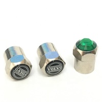 Capuchons de valve de pneu personnalisés, en laiton et métal chromé avec logo, 100 pièces, OEM