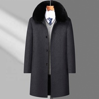 Manteau long imprimé pour homme, collection automne 2026, avec logo brodé, personnalisable, dropshipping