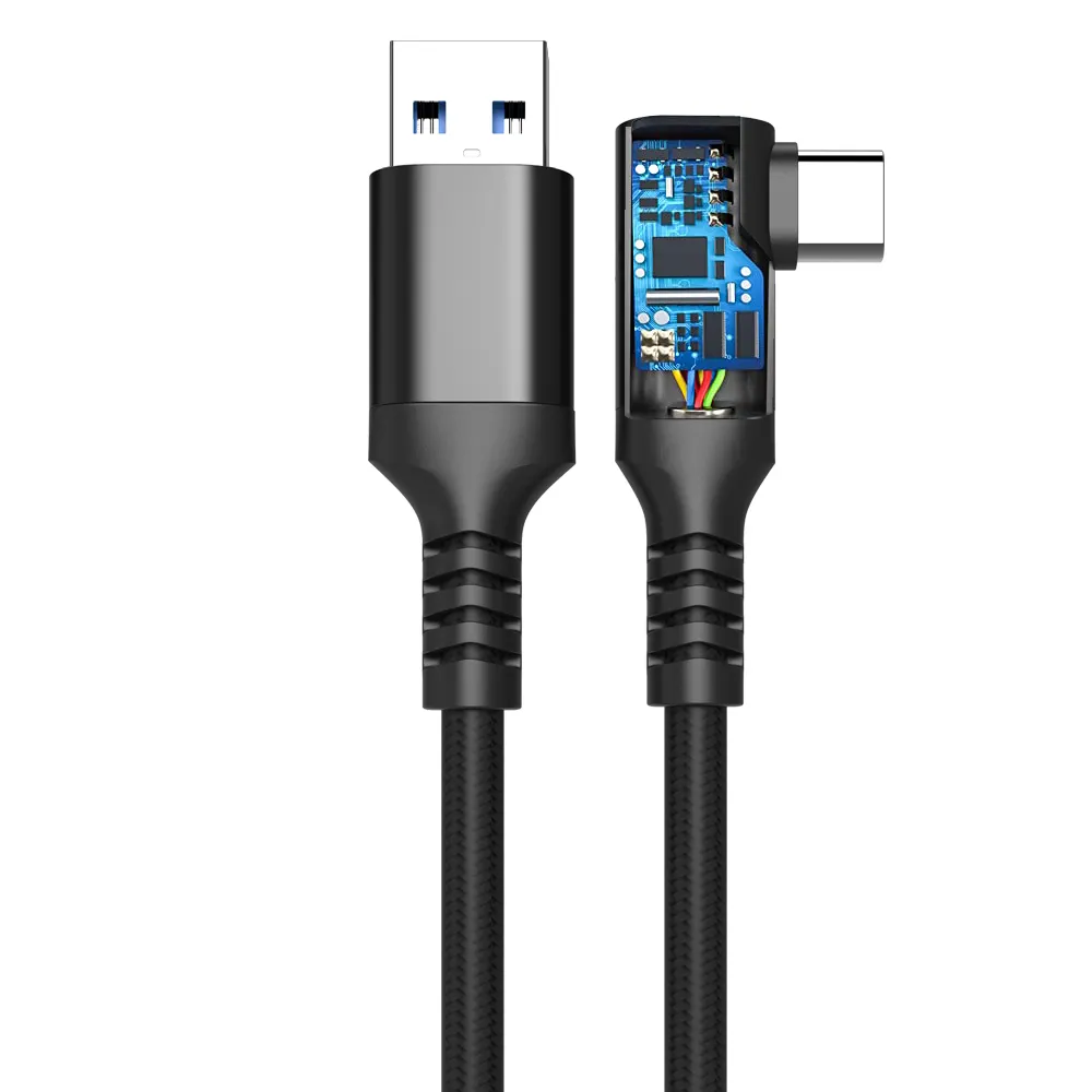 MFi fábrica usb3.0 tipo c vr cabo 16ft nylon trança dados cabo usb 5Gbps cabo de carregamento rápido para quest link