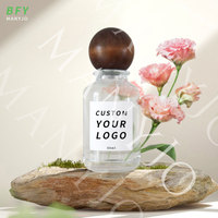 Parfum personnalisé avec logo, senteur florale naturelle de rose, parfum quotidien, eau de Cologne, parfum avec bouchon en bois, parfum unisexe