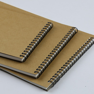 Reliure à spirale A4 160gsm personnalisée Kraft 60 feuilles carnet de <span class=keywords><strong>dessin</strong></span> aquarelle pour artistes - Product Image 4