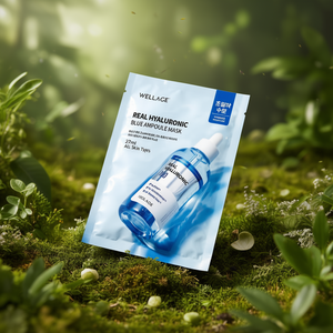 Mascarilla Facial WELLAGE Real Hyaluronic Blue Ampoule de 27 ml, Cuidado Diario de la Piel, Para Todo Tipo de Piel - Product Image 3