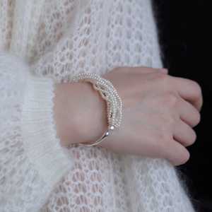 Bracelet WENCHI en argent sterling S925 avec perles multicouches, 14-15 cm - Product Image 5