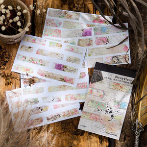 20 pièces/paquet Autocollants en papier Livre Série Lettres anciennes Rétro DIY Autocollants décoratifs de base 6 modèles - Product Image 1